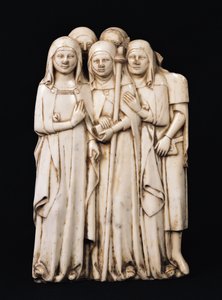 Alinorda, zus van paus Clemens VI (1291-1352) en haar kinderen, van het graf van Clemens VI, La Chaise-Dieu